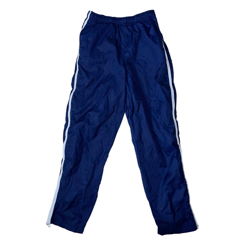 Nike Blue Athletic Pants Womens M 8 10 Zipper at Hem Pockets Mesh Lining